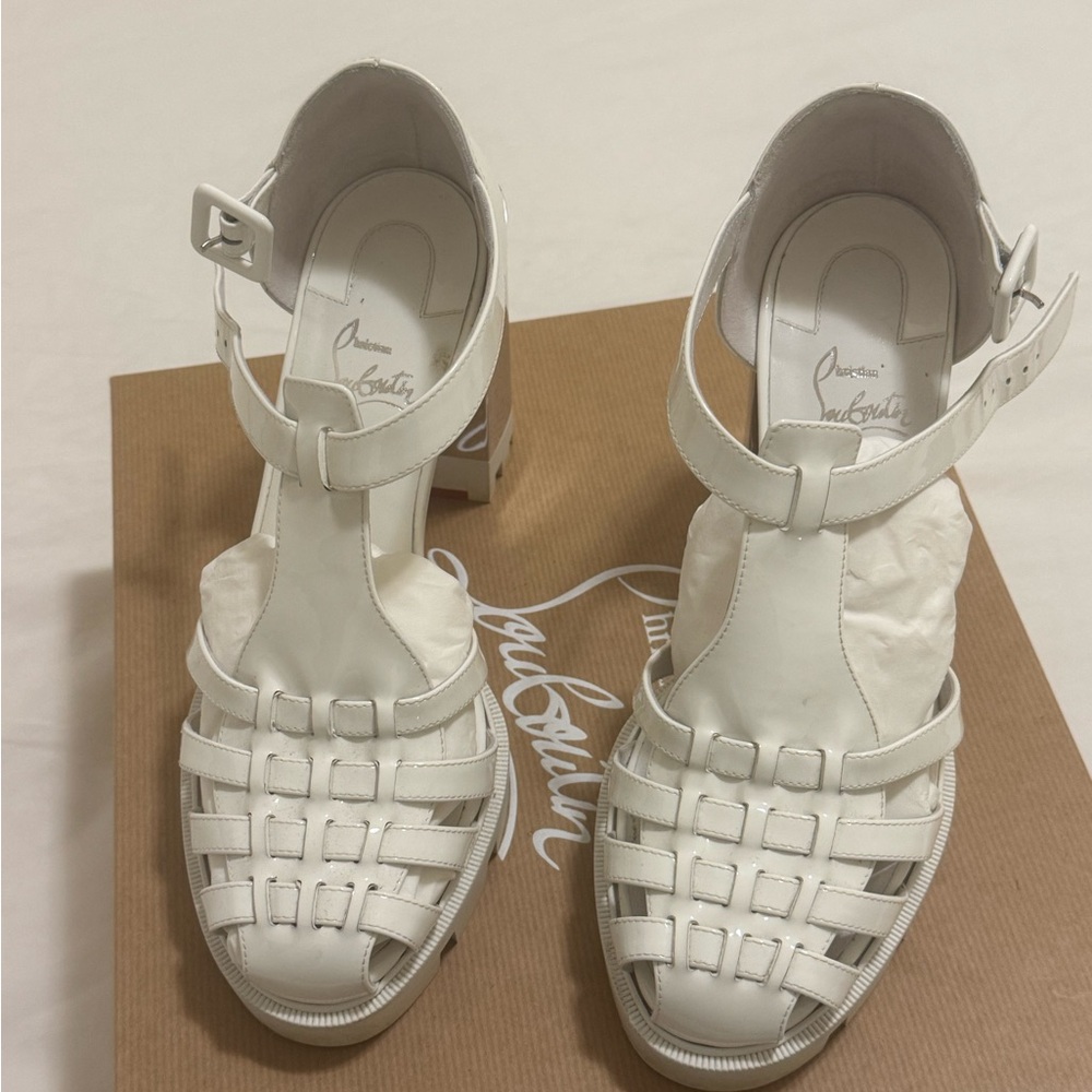 Christian Louboutin MEDUZETTE LUG Fisherman Sandals Size 39